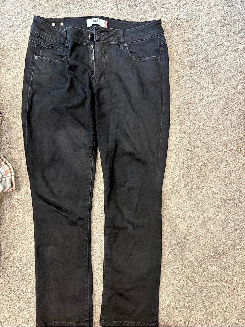 CAbi Jeans Black Skinny Waist 6